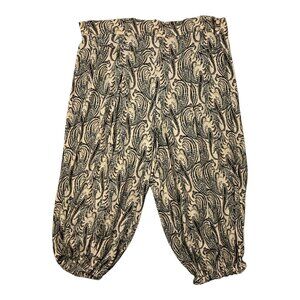 Anthropologie Printed Harem Pants Plus 2X Paisley Cropped